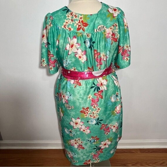 Vintage 80's Anthony Richards Green Floral Housed… - image 6
