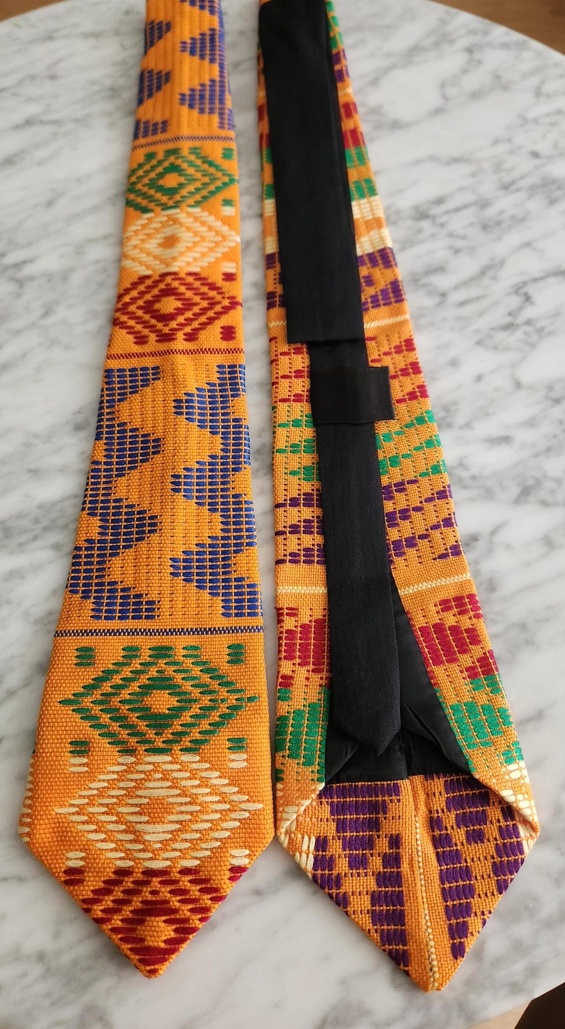 Koblda KOBLA Africa Handmade Men's Kente Necktie - Etsy