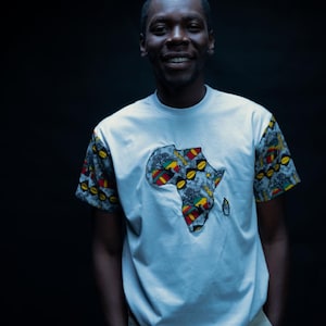 Afrika T-shirt / Karte von Afrika T-shirt / Unisex Afrika T-shirt / Ankara Unisex