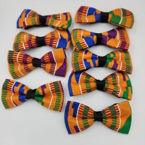 Efoe Authentic African handmade Kente Bow Tie
