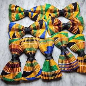 Efoe Authentic African handmade Kente Bow Tie