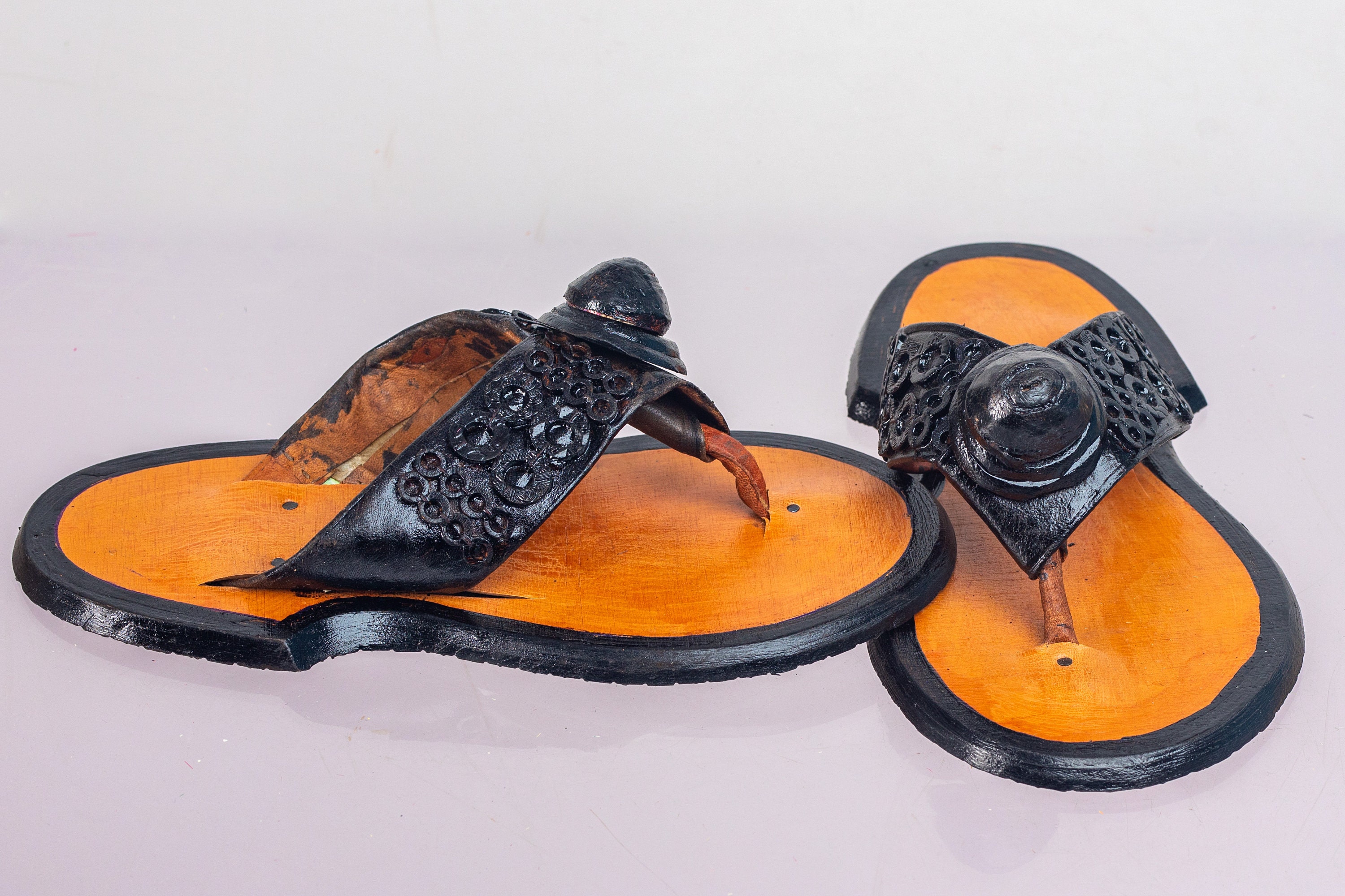 Handmade Authentic Ahenema Traditional Ghanaian Slipper Etsy