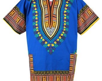 Traditional African Dashiki Print Top/Tunic Unisex