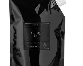 Lyxig återfuktande handtvål med doft av tomatblad - vegansk och giftfri - 32 fl oz