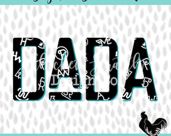 Dada Cattle Brand Sublimation Design Bundle PNG JPEG Western Punchy Digital Download Dad Daddy
