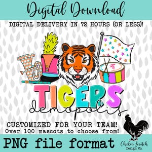 Benutzerdefinierte Maskottchen Helle Schule Geist Sublimation DTF PNG Neon Fußball Maskottchen Helle Fußball Design Schule Geist Funky Retro Fußball PNG