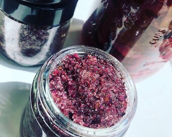 Rose Petal & Lavendar Sugar Body Scrub | 100% Natural | Sugar Exfoliant | Body Polish | Organic Coconut Oil | Vitamin E