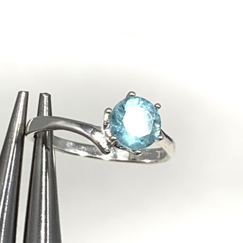 Rare Grandidierite round gemstone ring rare engagement ring | Etsy