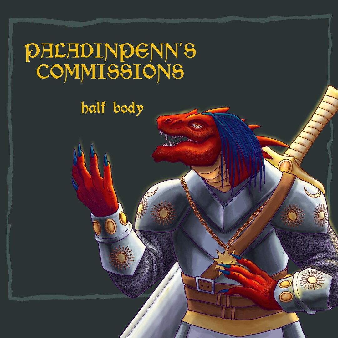 Character Commissions Half Body - Etsy