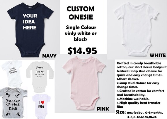 etsy custom baby onesie