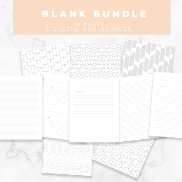 BLANK BUNDLE, Modern baby book, Extra pages for baby memory book, Baby's First, pregnancy journal, baby book, stash + story