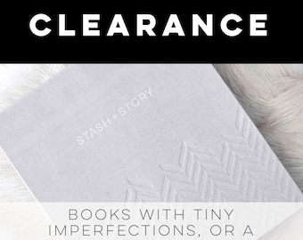 STASH + STORY Baby Memory Book, Imperfect Keepsake Journal