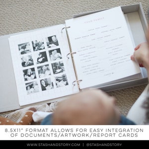 Unisex Baby Memory Book Photo Keepsake to Record Pregnancy, Birth, Milestones, Firsts, Birthdays and more. To age 10, Gender Neutral image 8