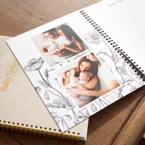 Uniseks modern babyboek: fotoherinnering + zwangerschapsdagboek voor de leeftijd van 5 jaar. Benodigdheden voor pasgeborenen, douchecadeau, kinderkamerinrichting, cadeau voor kersverse moeder