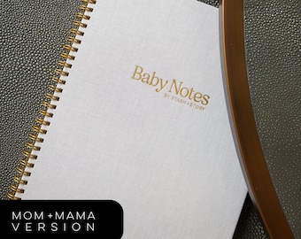 2 MOMS Baby Book: Foto ricordo in lino, dalla gravidanza ai 5 anni