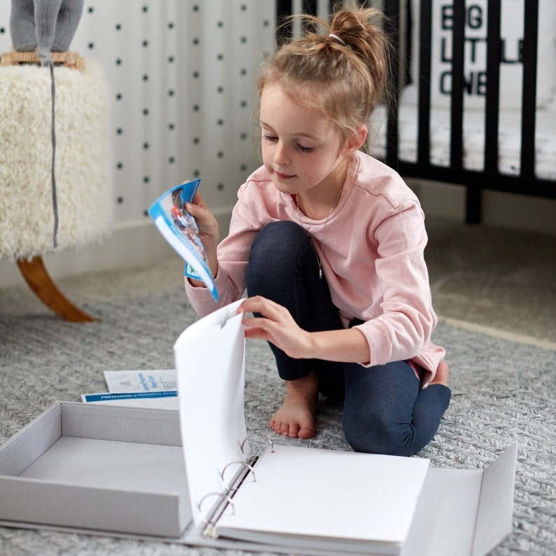 STASH STORY baby book box. Baby Memory Book. Modern Baby Etsy