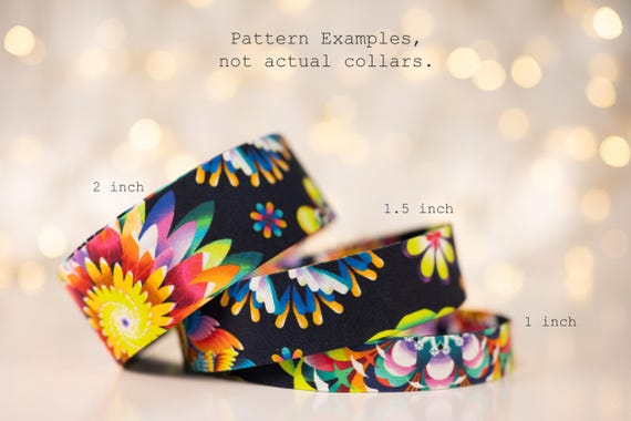 Colorful Abstract Flowers (matching Bow-ties and Leashes available)