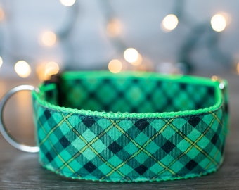 St. Patrick's Day Plaid (matching Bow-ties and Leashes available)