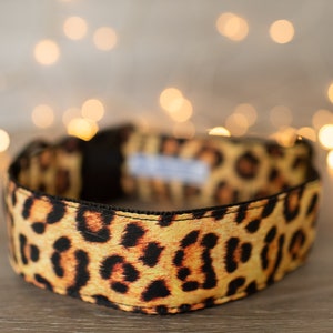 Large Patterned Jaguar Print Collar (matching Bow-ties and Leashes available)