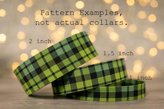 Green and Black Christmas Plaid (matching Bow-ties and Leashes available)