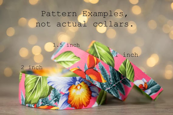 Pink Tropical Garden (matching Bow-ties and Leashes available)