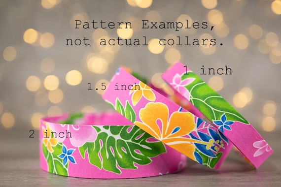 Tropical Hibiscus on Pink (matching Bow-ties and Leashes available)