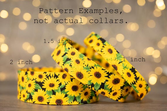 Petite Sunflowers (matching Bow-ties and Leashes available)