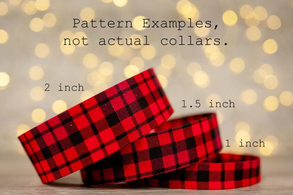 Red and Black Christmas Plaid (matching Bow-ties and Leashes available)