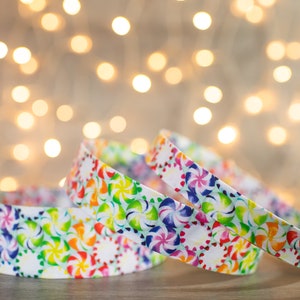 Rainbow Peppermint  (matching Bow-ties and Leashes available)