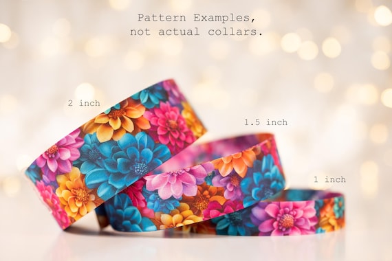 Chrysanthemums of the Rainbow (matching Bow-ties and Leashes available)