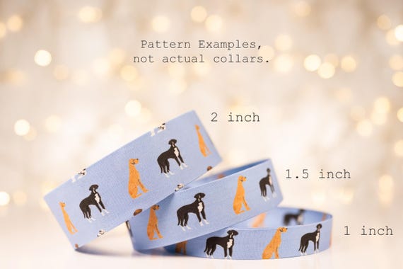 Fawn and Mantle Great Danes on Soft Blue (matching Bow-ties and Leashes available)
