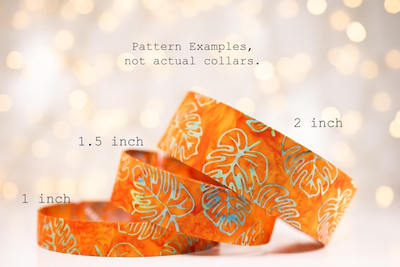 Blue to Green Monstera Leaves on Orange (matching Bow-ties available)