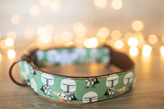 Peeking Baby Yoda and the Mandalorian (matching Bow-ties and Leashes available)