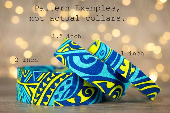 Aqua and Yellow Tribal (matching Bow-ties and Leashes available)