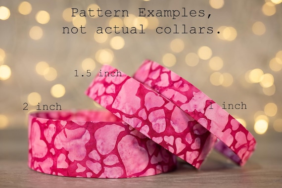 Pink Batik Hearts (matching Bow-ties and Leashes available)