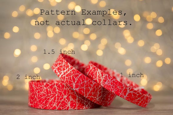 Christmas Tinsel on Red (matching Bow-ties and Leashes available)