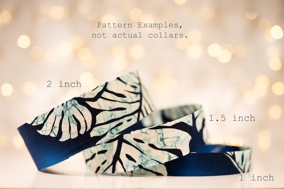 Tropical Monstera Leaves on Navy (matching Bow-ties and Leashes available)