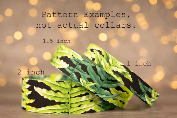 Green Ferns on Black (matching Bow-ties and Leashes available)