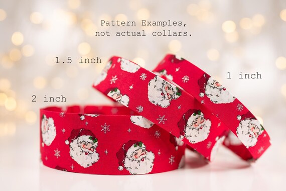 Jolly Santa - Collars and Leashes (matching Bow-ties available)