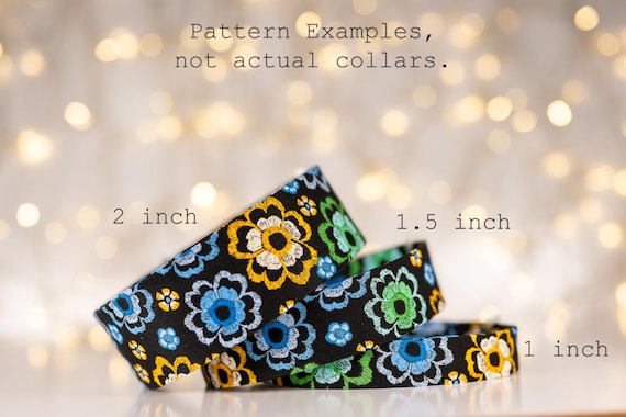 Blue and Yellow Fun Flowers (matching Bow-ties and Leashes available)