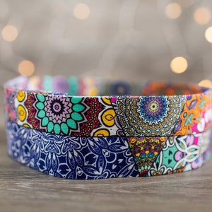 Funky Patchwork Collar! (Bowties and Leashes available)