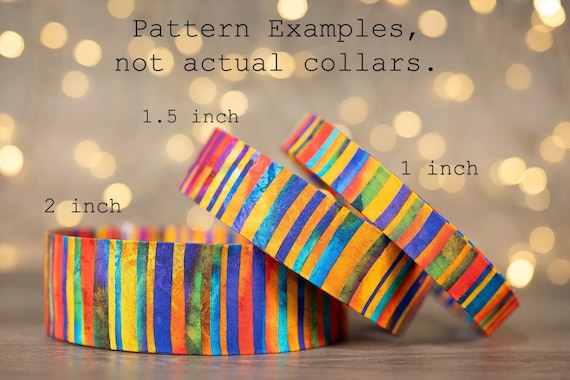Colorful Stripes (matching Bow-ties and Leashes available)