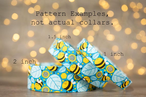 Happy Bees on Blue (matching Bow-ties and Leashes available)
