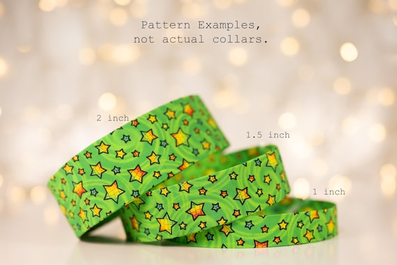 Rainbow Stars on Green (matching Bow-ties and Leashes available)