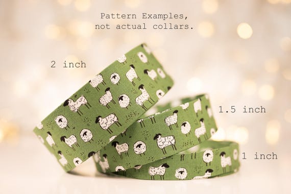 Counting Sheep in a Green Field  (matching Bow-ties and Leashes available)