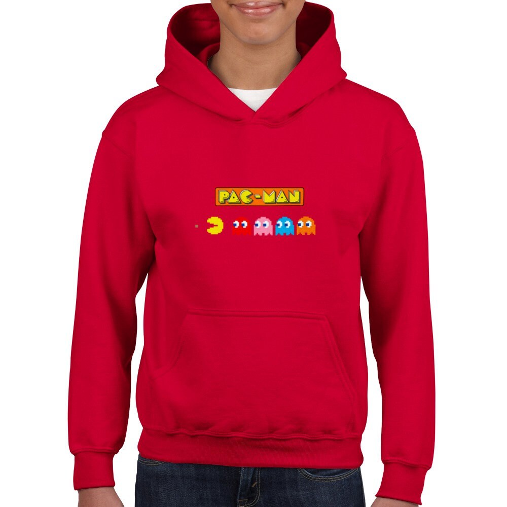 Classic Pac man Hoodie for Kids Etsy