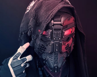 ANTIHERO // V4 : Type - B Standard Edition "Noir" 3d Printed Cyber Armor Mask Helmet