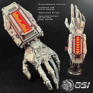 REVERB // V3-bediening via app - programmeerbare led-cyberpunkhandschoenen (bracervariant) - RODE led-matrix