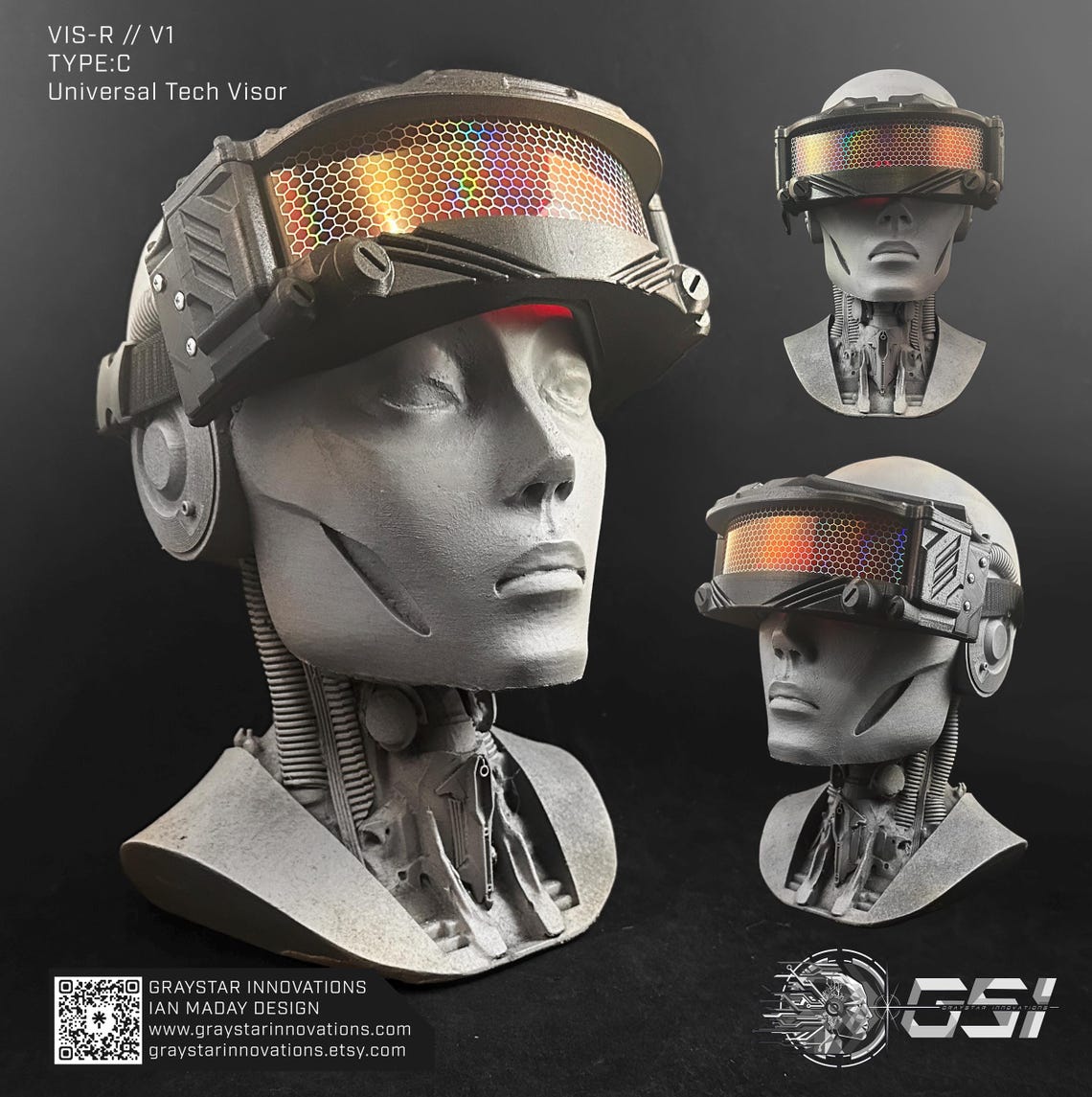 Ninja Vis R VIS-R // V1 - TYPE - C/H Universal Tech Goggles -