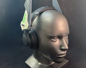 Cyberpunk / Mecha headphone ear accessories